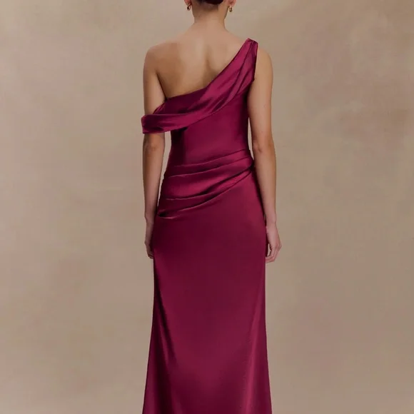 Meshki | Dresses | Meshki Dalia Off Shoulder Maxi Dress Mahogany | Poshmark